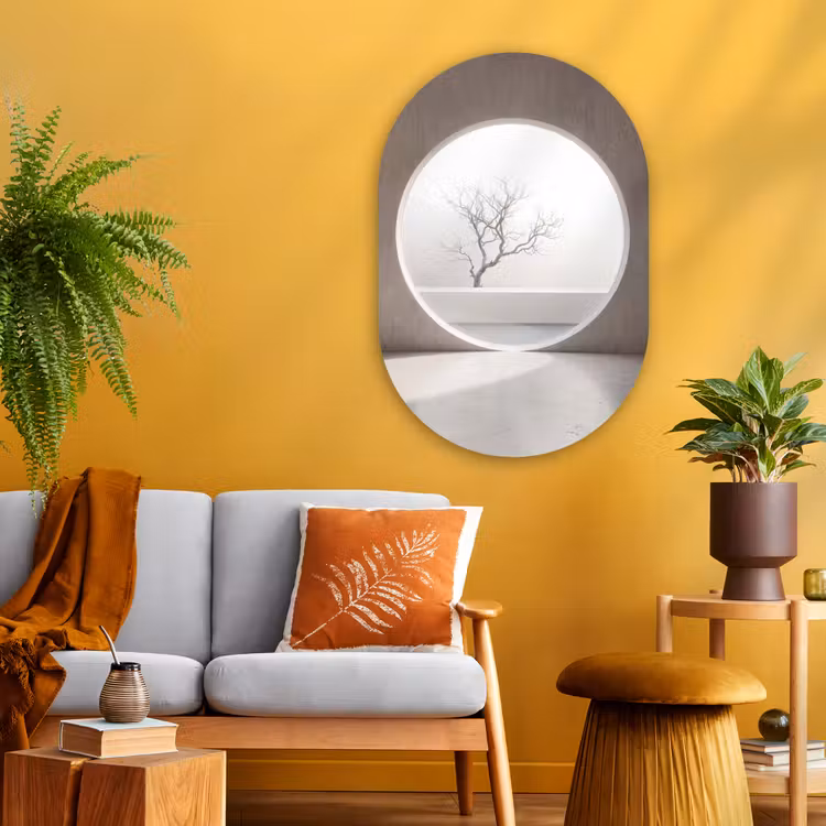 Muurovaal - Glas - Boom - Cirkel - Modern — 3