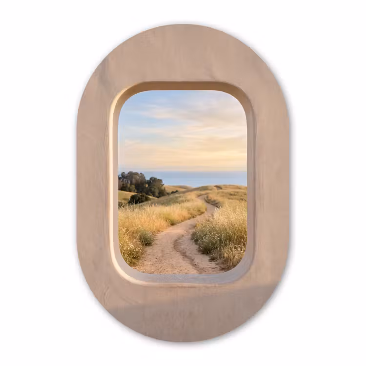 Muurovaal - Glas - Uitzicht - Kust - Natuur — 1
