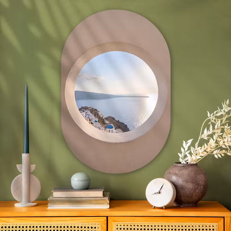 Muurovaal - Glas - Uitzicht - Zee - Natuur — 2