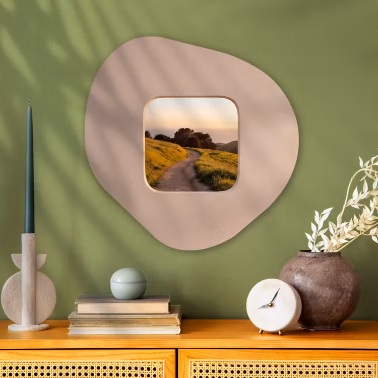 Organisch schilderij - Glas - Uitzicht - Kust - Natuur — 2