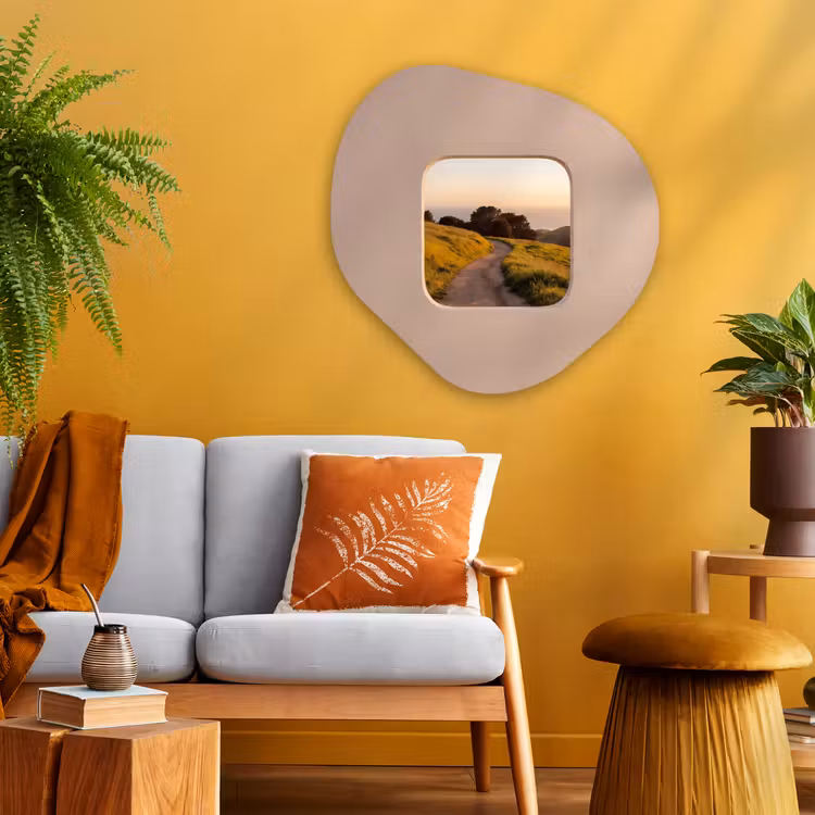 Organisch schilderij - Glas - Uitzicht - Kust - Natuur — 3