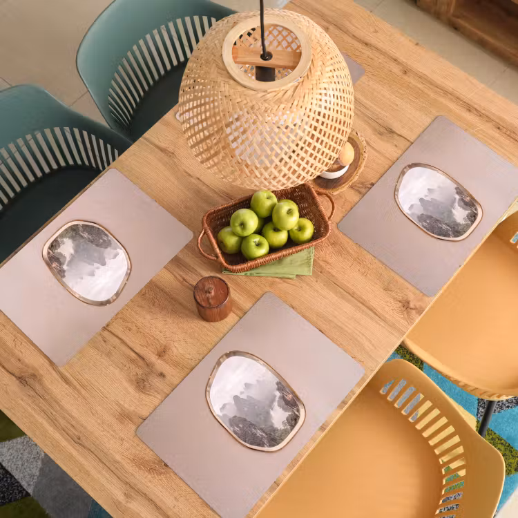 Placemat - 6 stuks - Bergen - Rivier - Natuur — 4