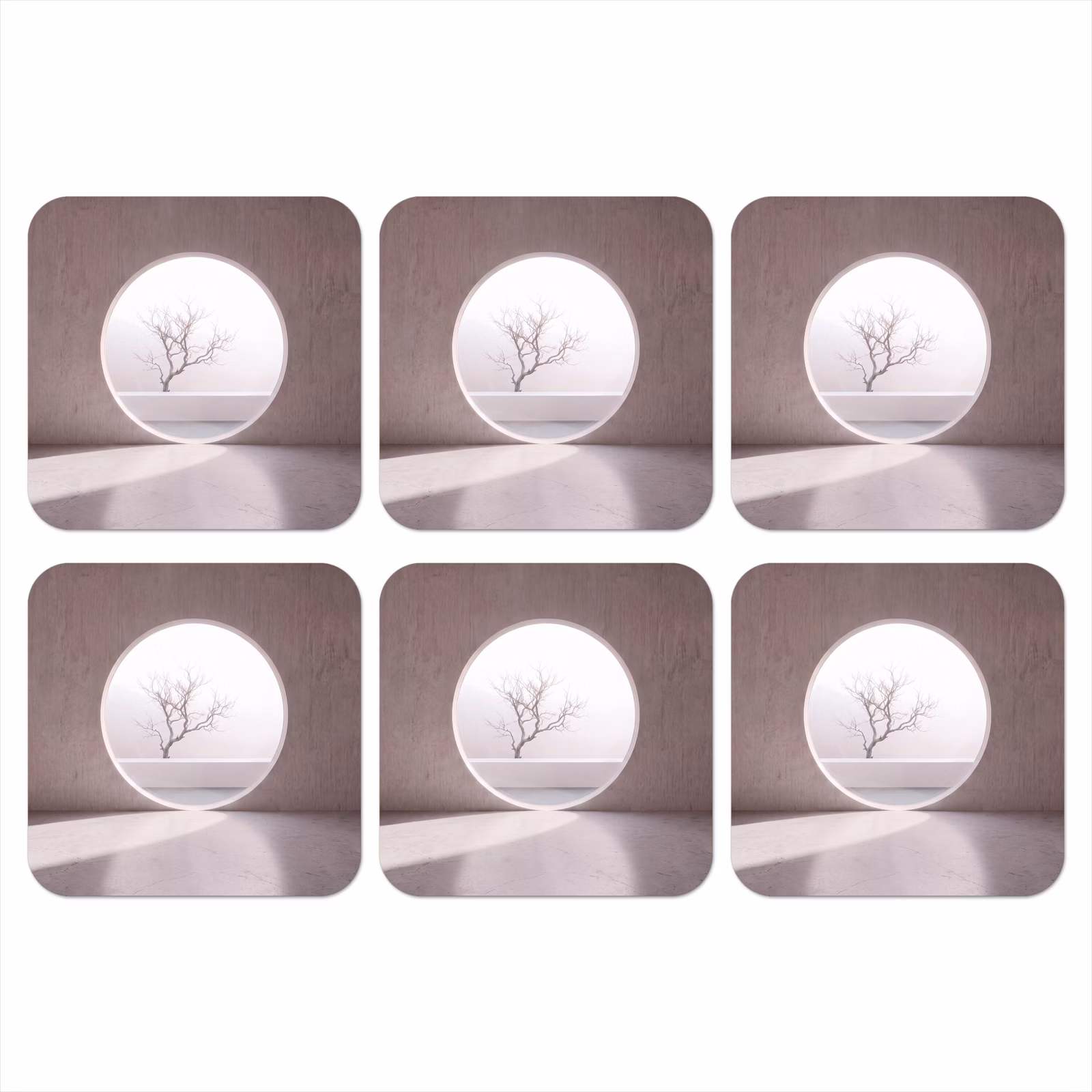 Onderzetter - Boom - Cirkel - Modern — 1