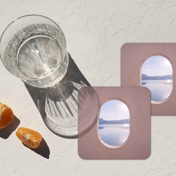 Onderzetter - Landschap - Water - Modern — 2