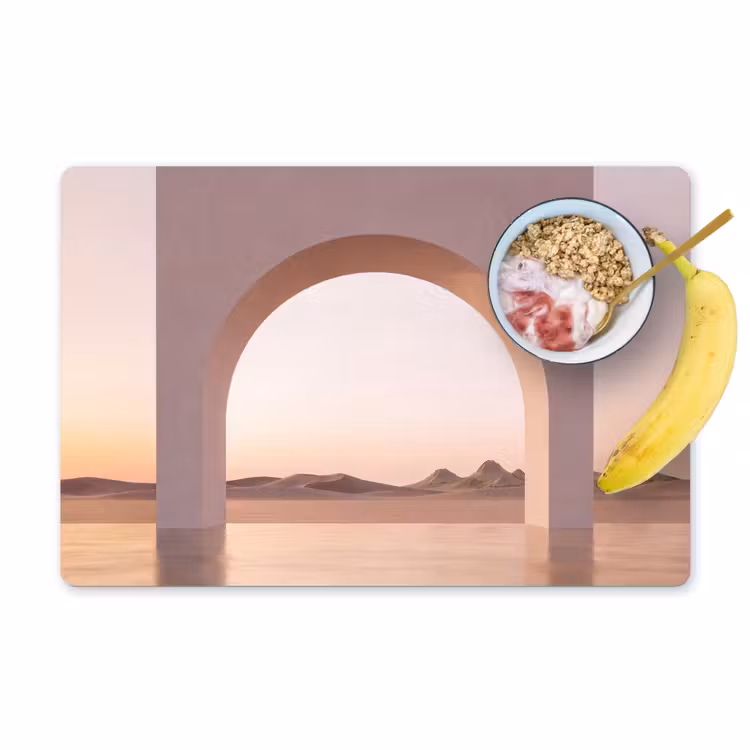 Placemat - 6 stuks - Boog - woestijn - natuur — 1