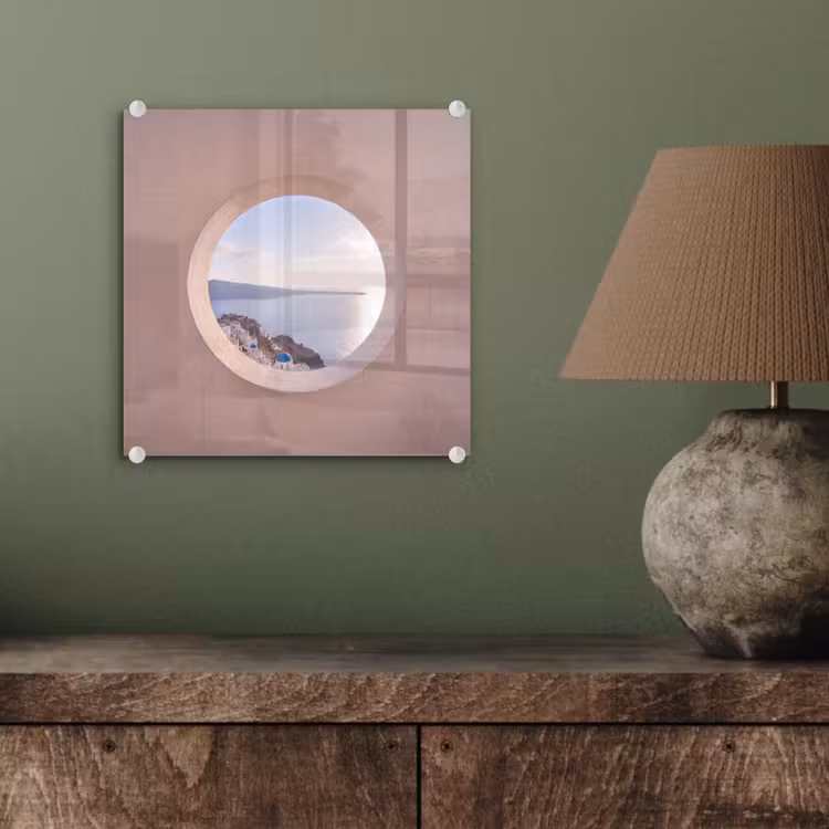Glas schilderij - Uitzicht - Zee - Natuur — 4