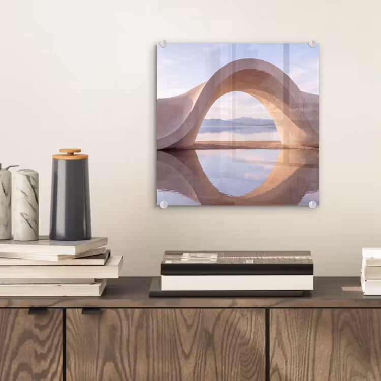 Glas schilderij - Boog - Water - Natuur — 2