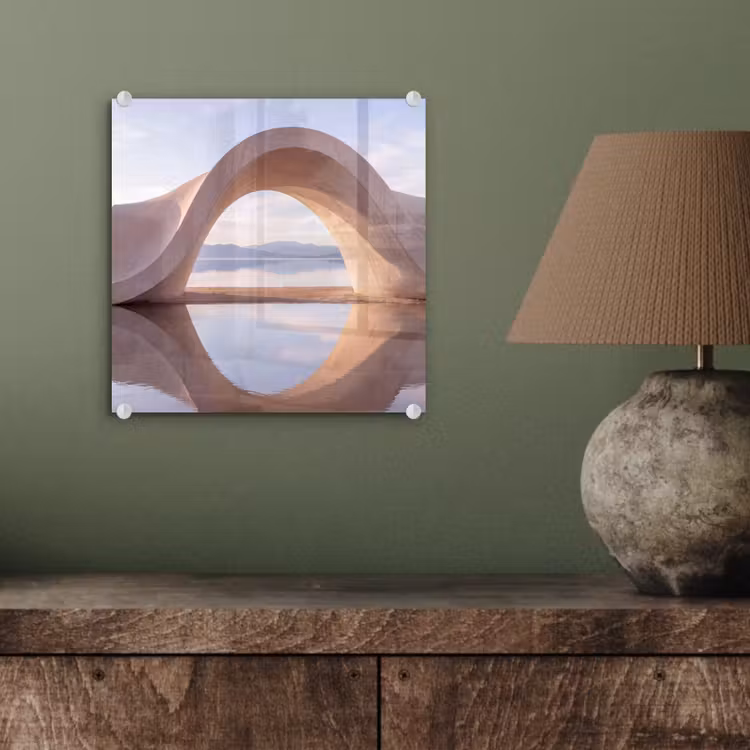 Glas schilderij - Boog - Water - Natuur — 4