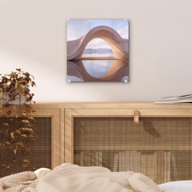 Glas schilderij - Boog - Water - Natuur — 5