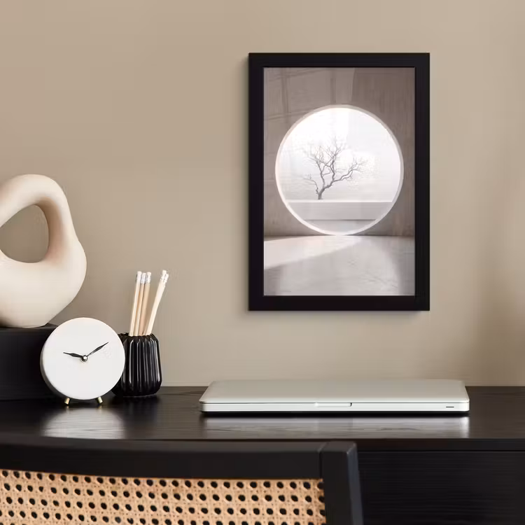 Poster met lijst - Boom - Cirkel - Modern — 2