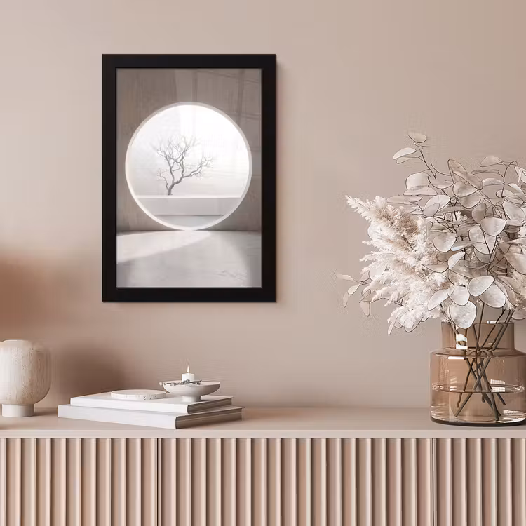 Poster met lijst - Boom - Cirkel - Modern — 5