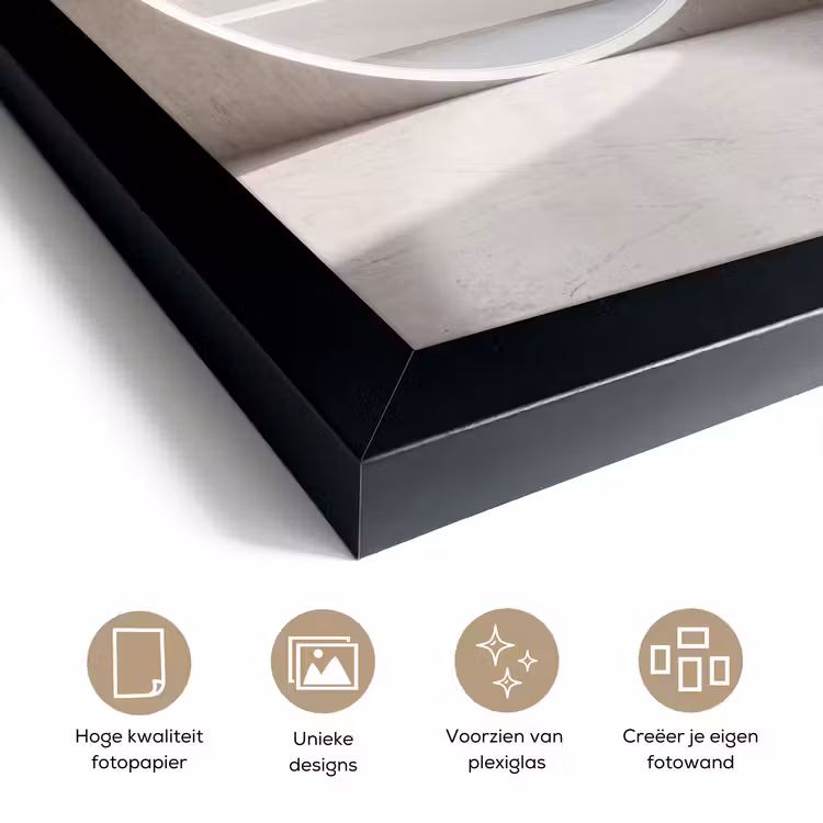 Poster met lijst - Boom - Cirkel - Modern — 6