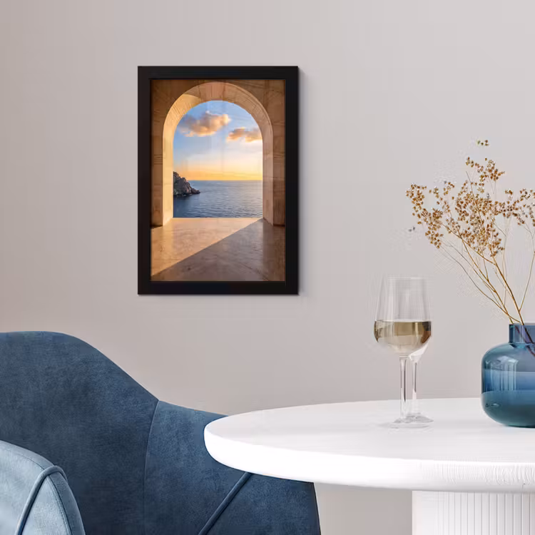 Poster met lijst - Zee - Landschap - Avond — 4