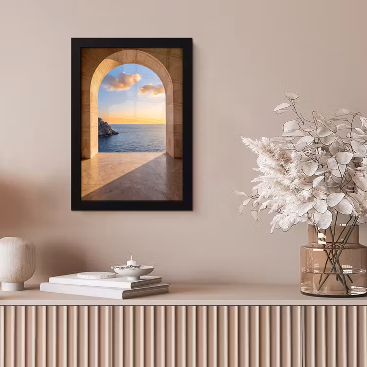 Poster met lijst - Zee - Landschap - Avond — 5