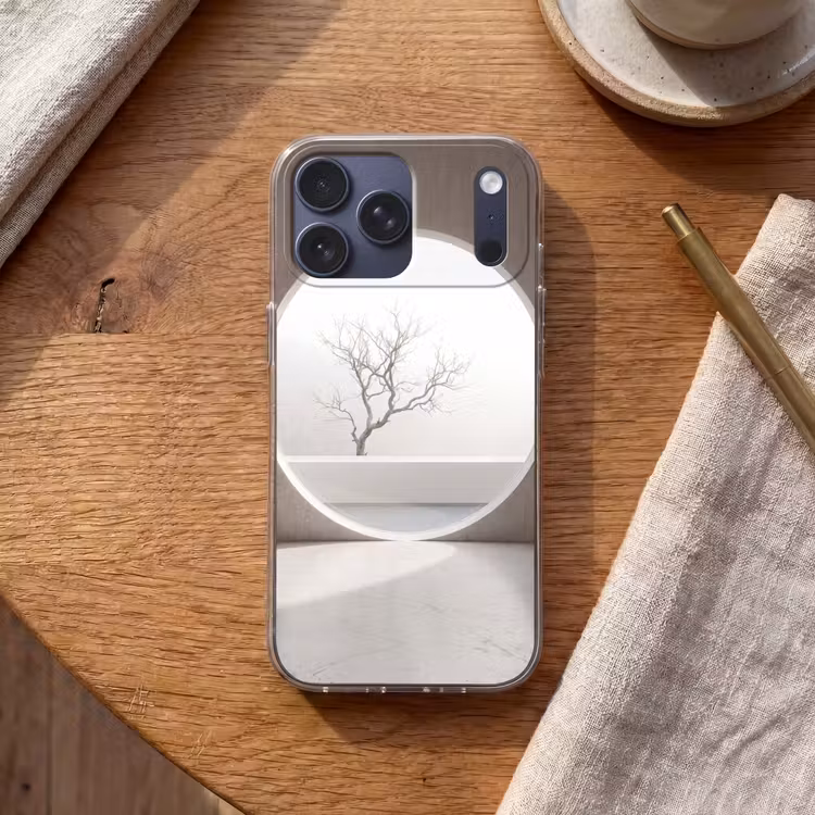 Telefoonhoesje Softcase - Boom - Cirkel - Modern — 2