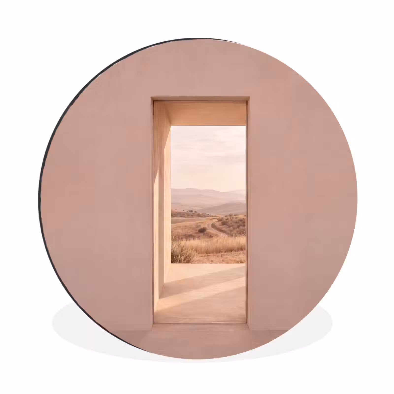 Wandcirkel - Aluminium - Uitzicht - Natuur - Rust — 1