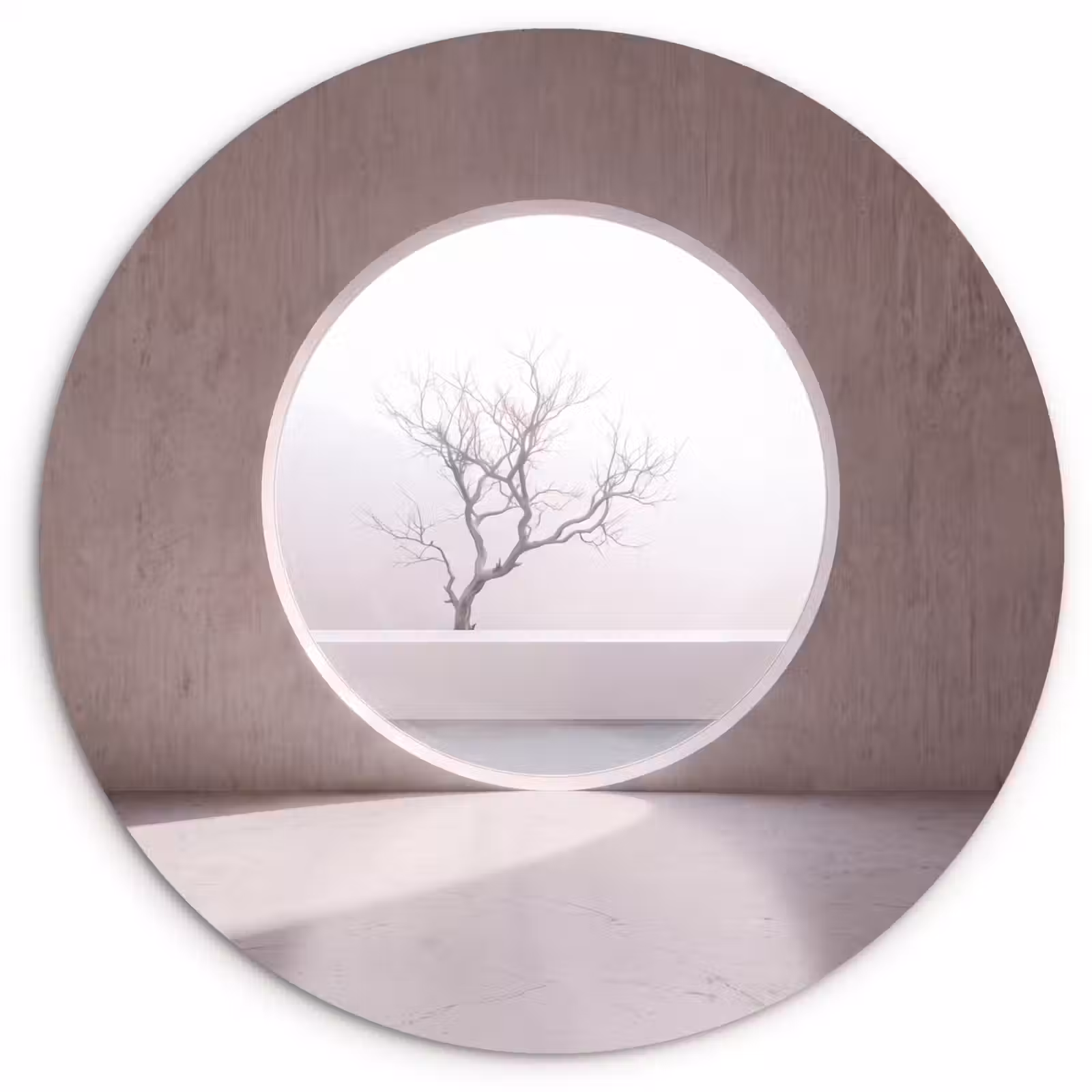 Wandcirkel - Glas - Boom - Cirkel - Modern — 1