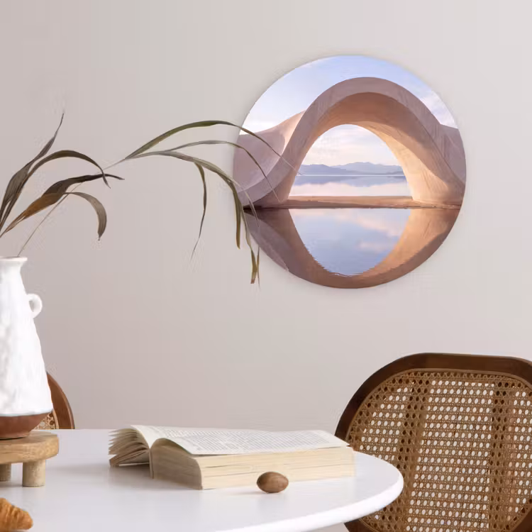 Wandcirkel - Glas - Boog - Water - Natuur — 4