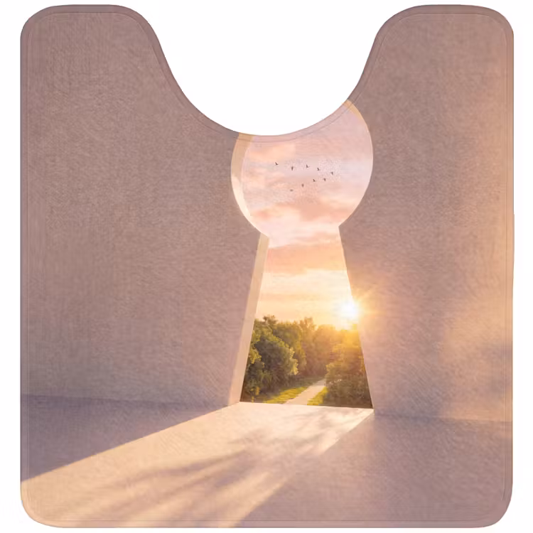 Wc Mat - Sleutelgat - Natuur - Zon — 1