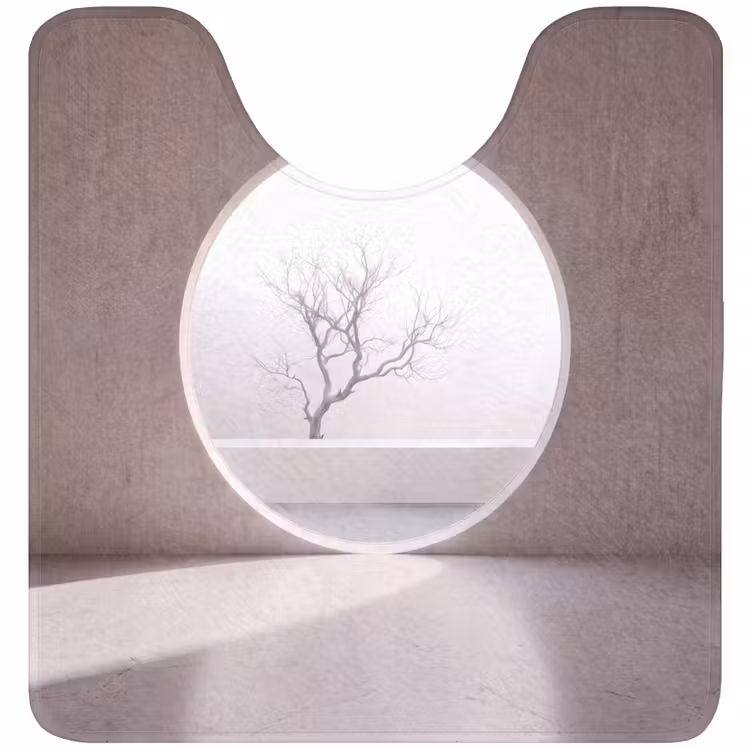 Wc Mat - Boom - Cirkel - Modern — 1