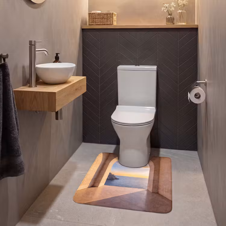 Wc Mat - Zee - Landschap - Avond — 2