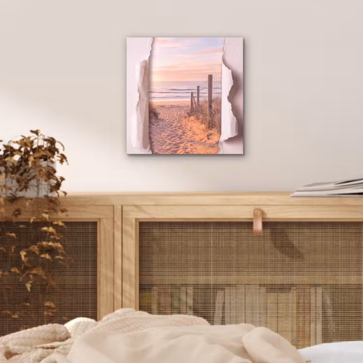 Aluminium schilderij - Duin - Pad - Kust — 4