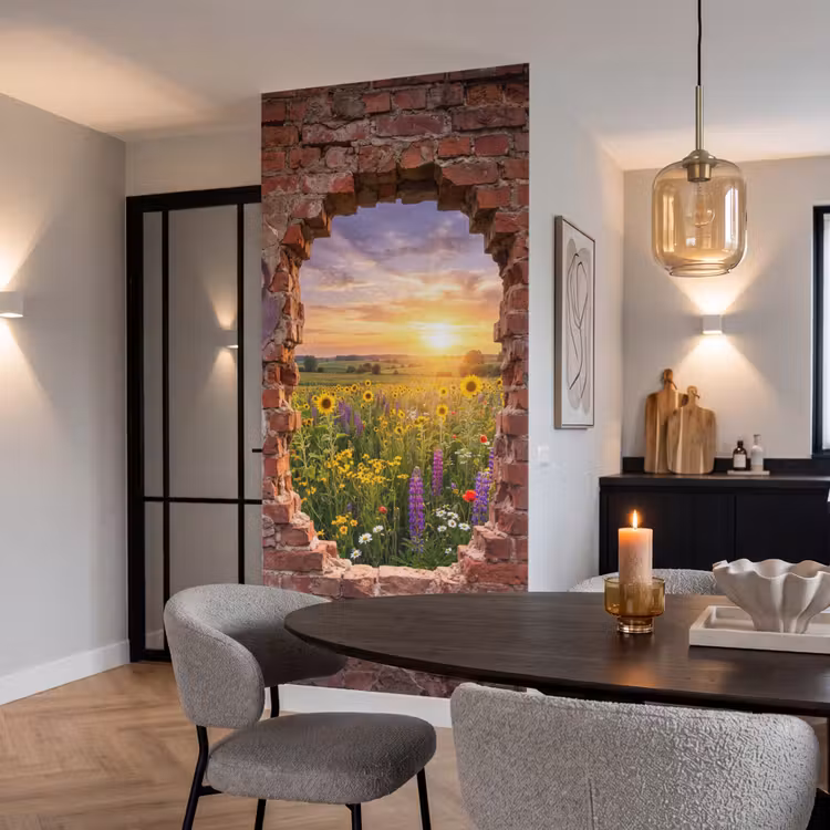 Behang - Bloemen - Veld - Natuur — 5