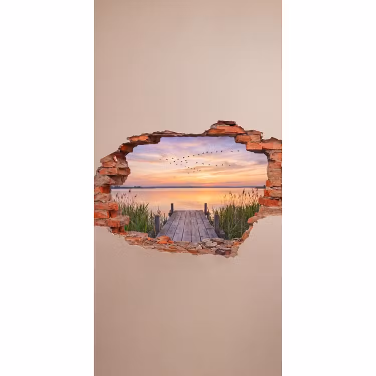 Behang - Muur - Landschap - Illusie — 2