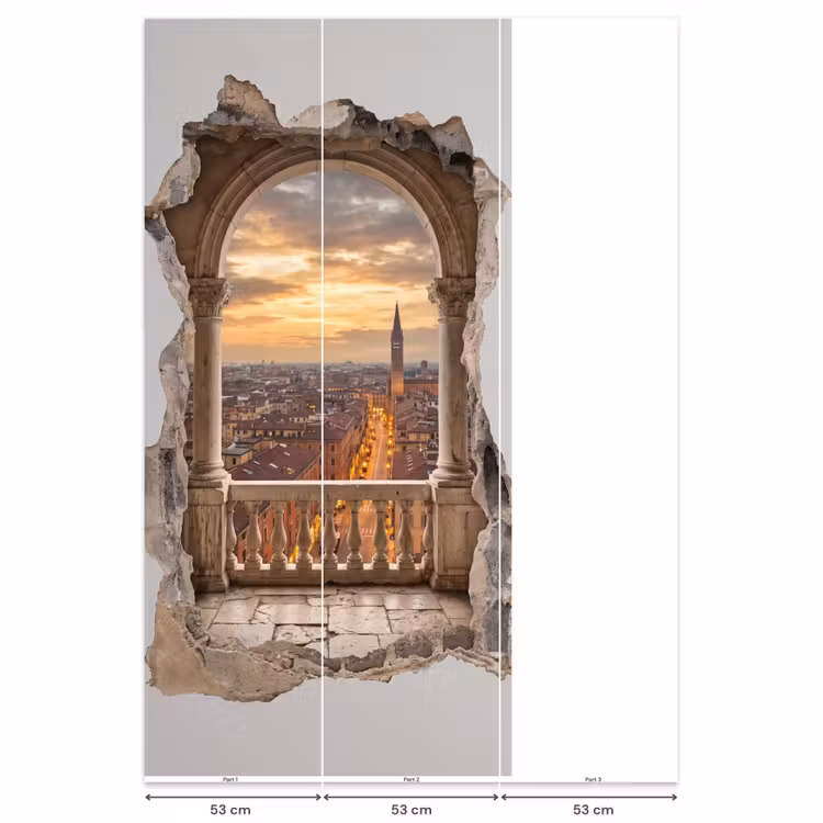 Behang - Stad - Zonsondergang - Architectuur — 6