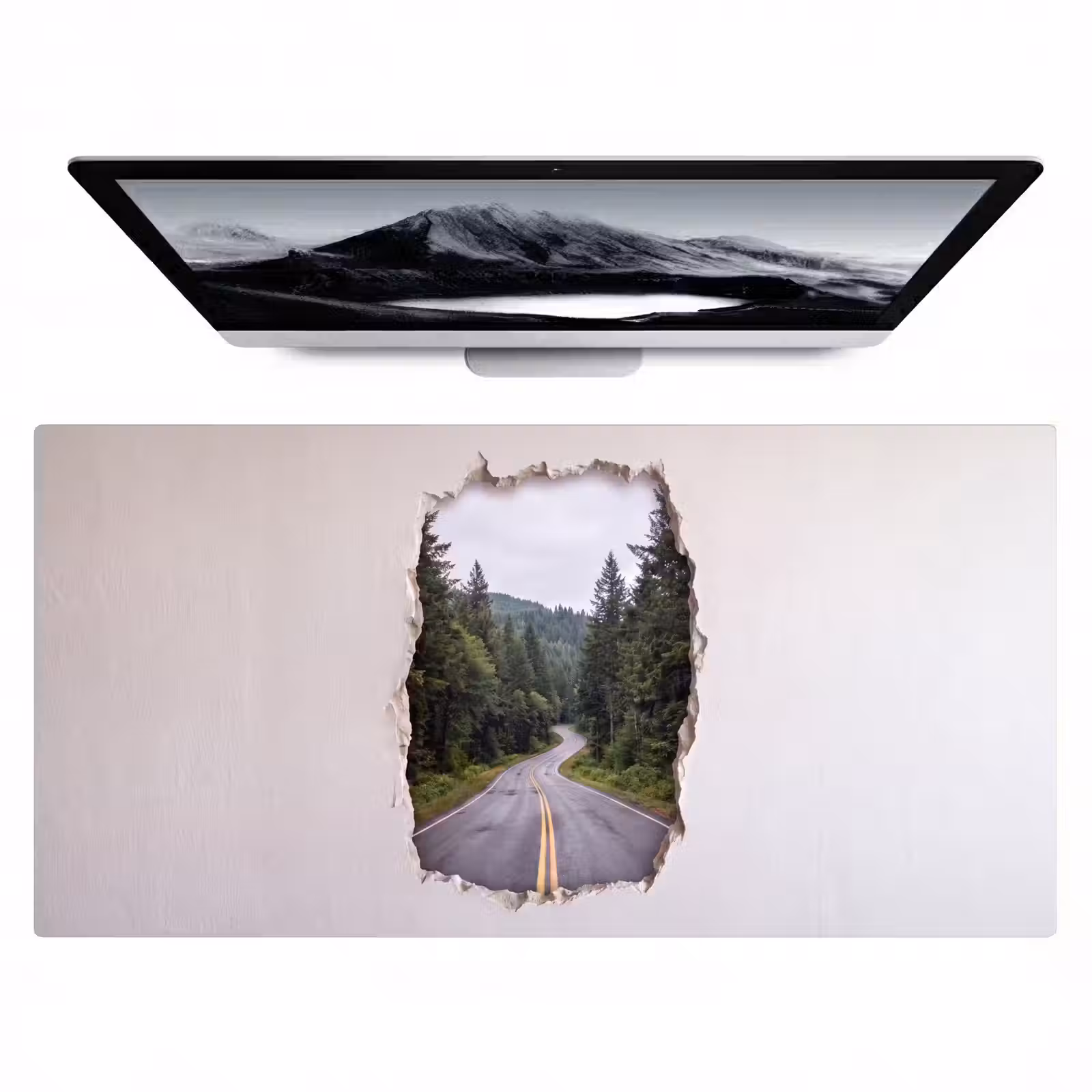Bureau onderlegger - Weg - Bos - Natuur — 1