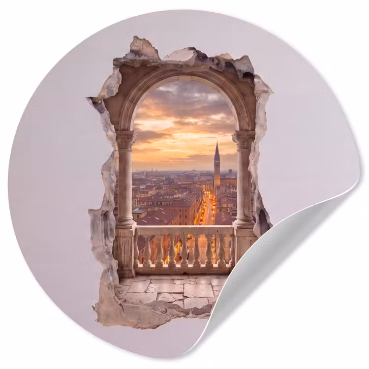 Behangcirkel - Stad - Zonsondergang - Architectuur — 1