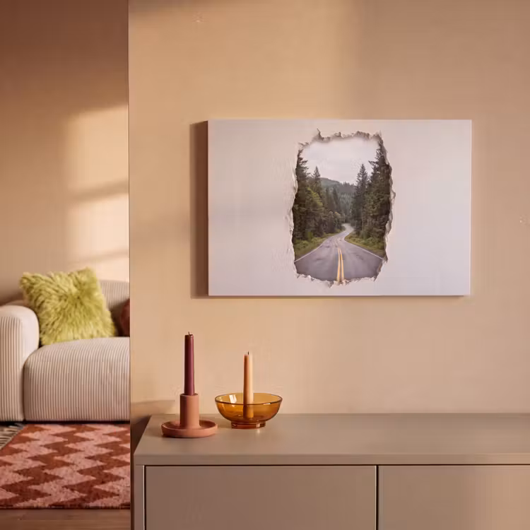 Canvas schilderij - Weg - Bos - Natuur — 2