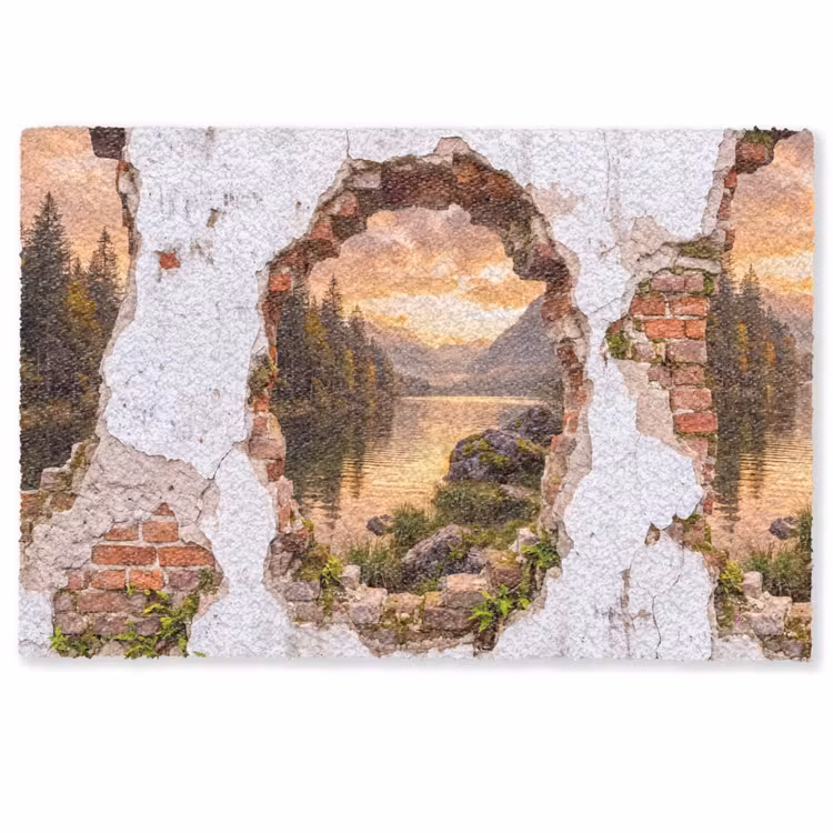 Deurmat - Muur - Landschap - Natuur — 1