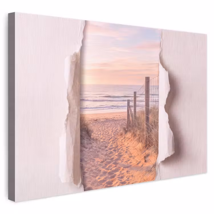 Canvas schilderij - Duin - Pad - Kust — 1