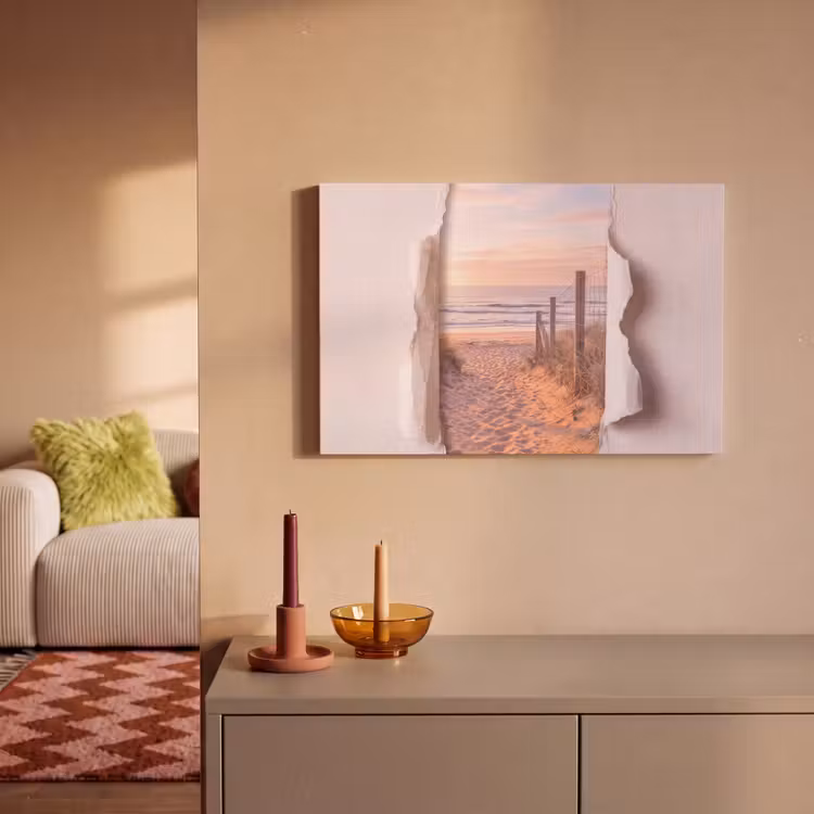 Canvas schilderij - Duin - Pad - Kust — 2
