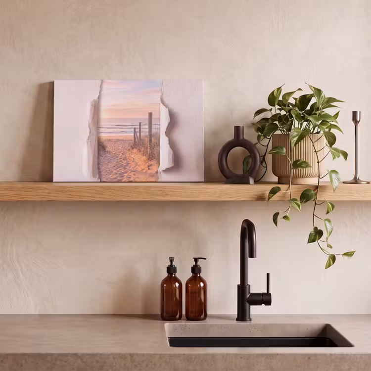 Canvas schilderij - Duin - Pad - Kust — 4