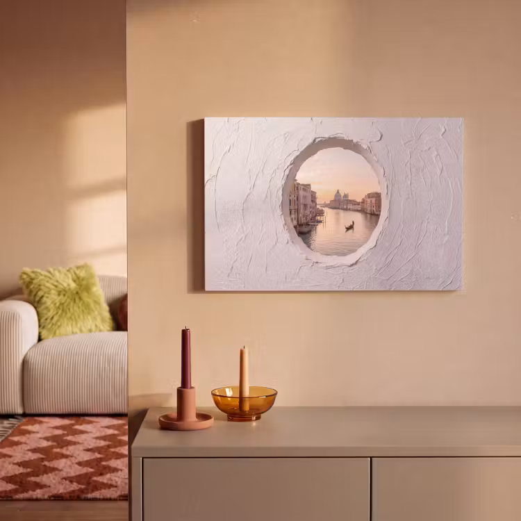 Canvas schilderij - Gondel - Kanaal - Venetië — 2