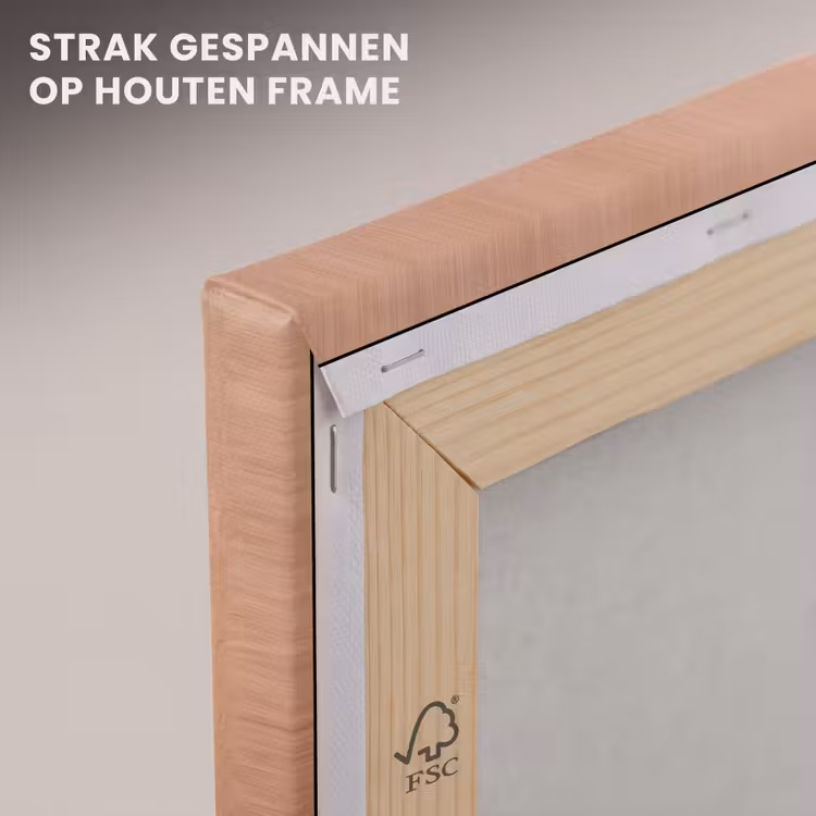 Canvas schilderij - Stad - Zonsondergang - Papier — 7