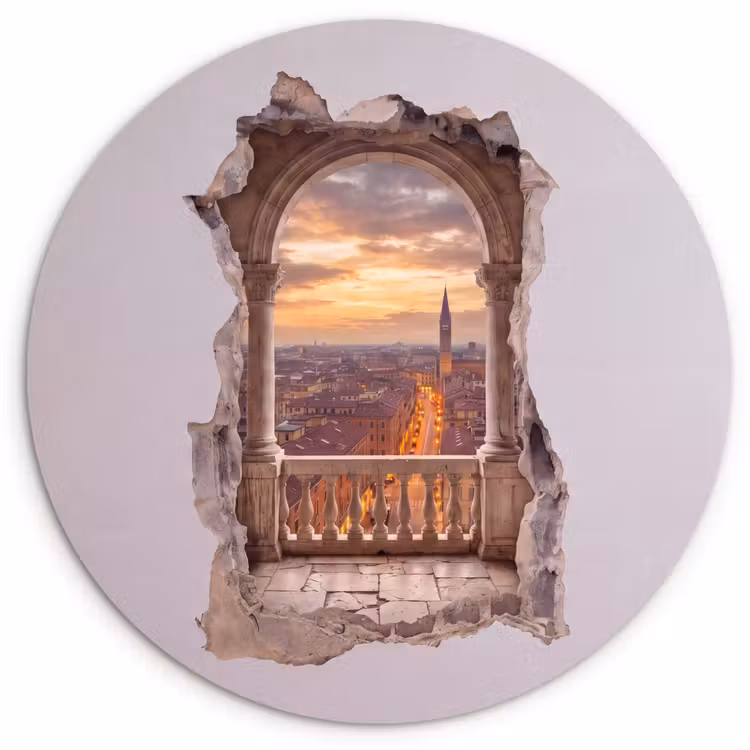 Muurcirkel - Stad - Zonsondergang - Architectuur — 1