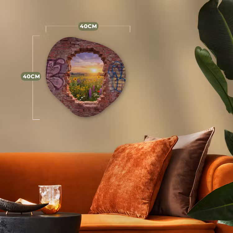 Organisch schilderij - Forex - Bloemen - Veld - Natuur — 4