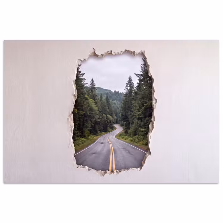 Poster - Weg - Bos - Natuur — 1