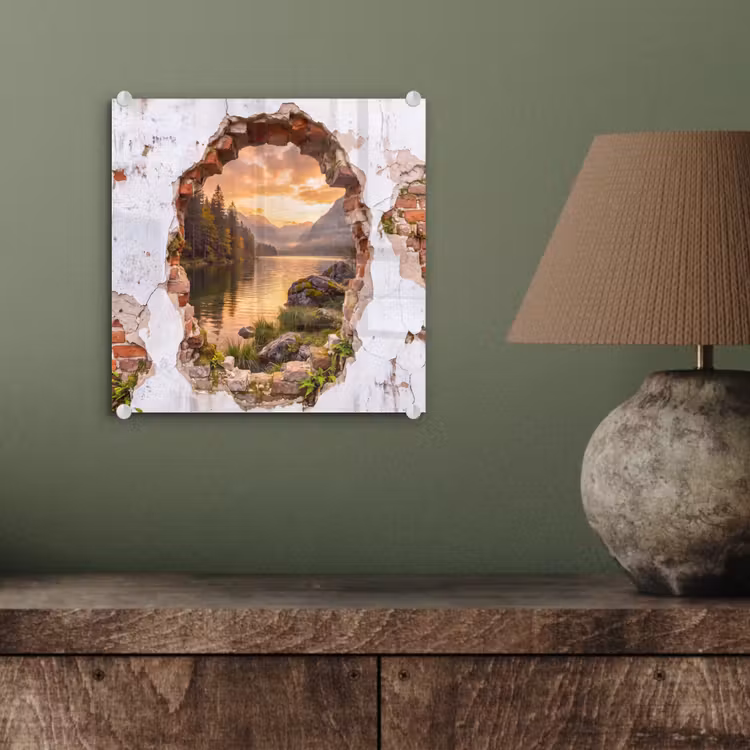 Glas schilderij - Muur - Landschap - Natuur — 4
