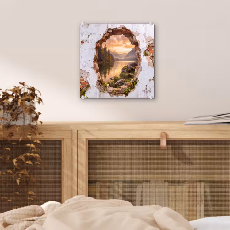 Glas schilderij - Muur - Landschap - Natuur — 5