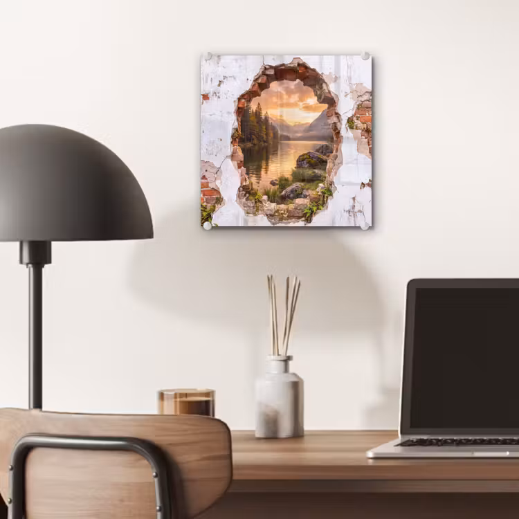 Glas schilderij - Muur - Landschap - Natuur — 7