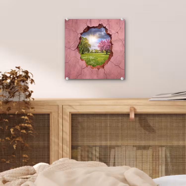 Glas schilderij - Natuur - Lente - Zon — 5