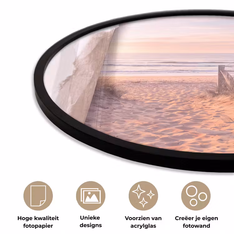 Ronde fotolijst - Duin - Pad - Kust — 2