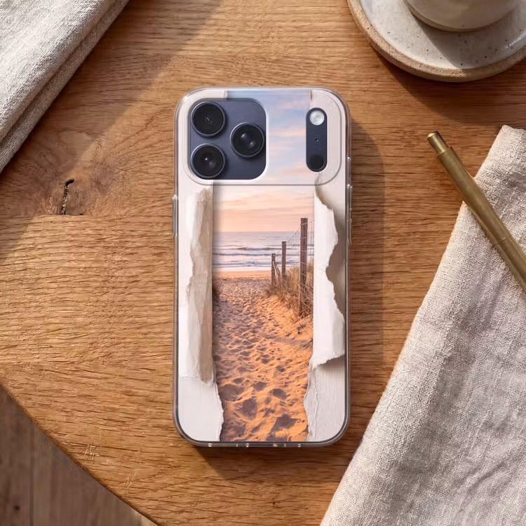 Telefoonhoesje Softcase - Duin - Pad - Kust — 2