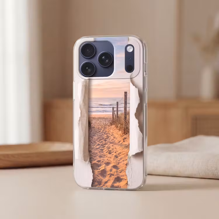 Telefoonhoesje Softcase - Duin - Pad - Kust — 3