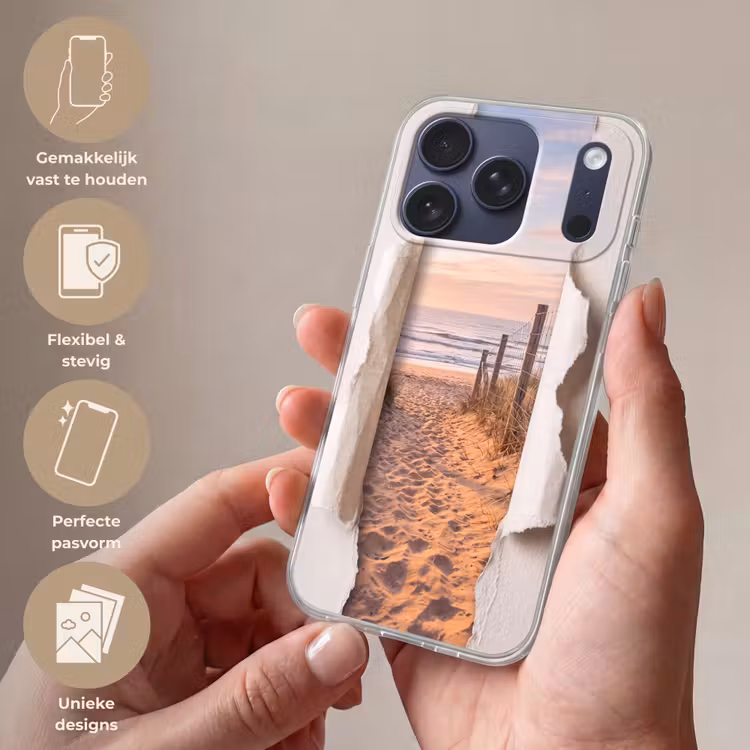 Telefoonhoesje Softcase - Duin - Pad - Kust — 4