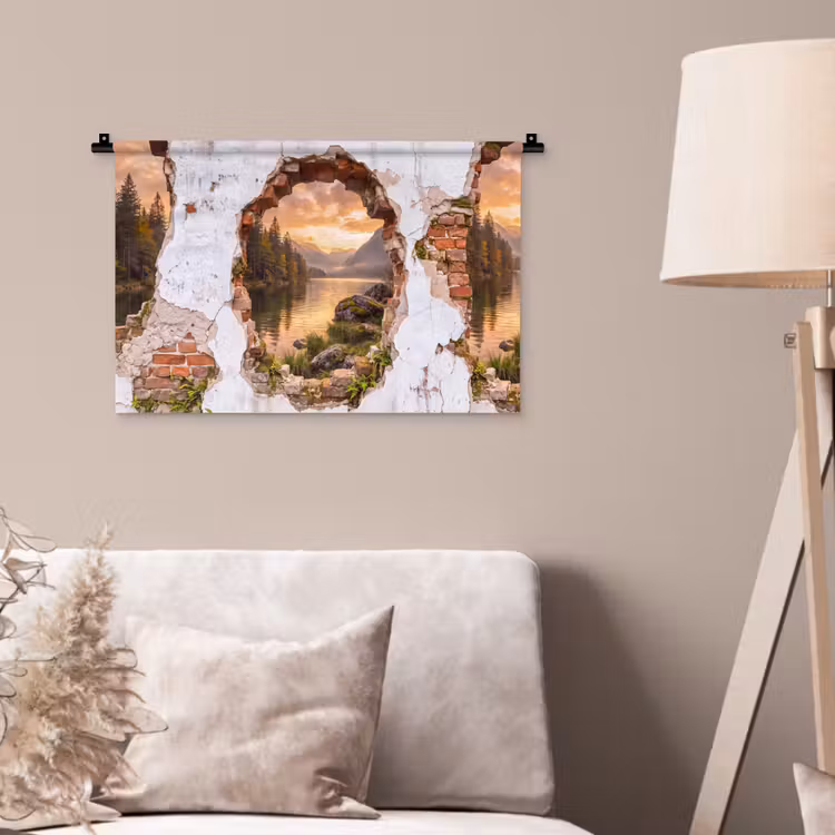Wandkleed - Muur - Landschap - Natuur — 2